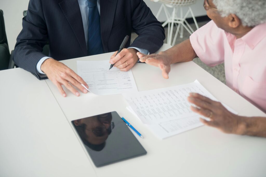 pexels-photo-8441780-8441780 An Elderly Man Consulting an Insurance Agent